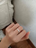 AIF南風(fēng)999足銀情侶戒指女男款情侶對戒鐘久久生日禮物送女友送男友 南風(fēng)情侶對戒+戒指禮盒 曬單實(shí)拍圖