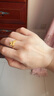 中國(guó)黃金（CHINA GOLD）黃金戒指女足金鈴蘭花戒指蝴蝶結(jié)結(jié)婚三金婚嫁指環(huán) 足金戒指 約3.2g 曬單實(shí)拍圖