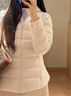小野和子外套女立領氣絨服秋冬24年輕薄棉服保暖可機洗夾棉衣 曬單實拍圖