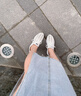 內(nèi)增高網(wǎng)鞋女2025夏季休閑透氣運(yùn)動鞋鏤空網(wǎng)眼小白鞋輕便軟底單鞋 白色【 內(nèi)增高7cm 】 38 曬單實(shí)拍圖