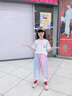 G.DUCKKIDS童裝女童夏裝套裝兒童衣服女大童夏季25新款短袖防蚊褲運動裝女孩 套裝 170 尺碼15~16歲【160-170cm】 曬單實拍圖