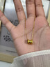 中國黃金（CHINA GOLD）黃金吊墜小蠻腰項鏈女足金鉆石套鏈七夕情人節禮物送女友媽媽 鑲鉆小蠻腰+贈925鏈+摯愛(ài)玫瑰禮盒 曬單實(shí)拍圖