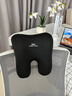 知夢(mèng)人腰靠座椅工位久坐靠背辦公室椅子加裝頭枕加高護頸靠枕護腰靠墊 升級加長(cháng)款-午睡呵護丨神秘黑 曬單實(shí)拍圖