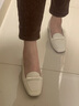 萊爾斯丹[可頌家族]平底通勤樂(lè )福鞋女2025新款百搭單鞋七夕禮物6M06804 奶油白 OWK 尺碼偏小，建議拍大一碼 38 （240mm） 曬單實(shí)拍圖