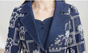 可蓓兒牛仔西服套裝裙女春季2025新款正式場(chǎng)合高端精致連衣裙兩件套3XL 曬單實(shí)拍圖