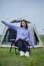 KOLON SPORT/可隆皮膚衣 女子戶外運(yùn)動(dòng)防潑水UPF50+防曬防風(fēng)夾克外套 LKJK5MN044-VI 紫羅蘭色 M 165/88A 曬單實(shí)拍圖