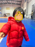 貝肽斯兒童羽絨服秋冬款鴨絨輕盈保暖面包服男童女童冬裝外套 中國紅 三防耐臟污 100 曬單實拍圖