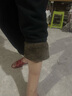冬季大碼加厚加絨褲子女2024喜暖女裝寬松顯瘦束腳哈倫褲子 黑色加絨 XL建議115-130斤 曬單實拍圖