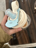 鴻迪涂鴉水杯雙飲杯女兒童高顏值卡通塑料杯夏季可愛學(xué)生便攜吸管杯子 白色【雙飲帶茶倉】 550ml 曬單實拍圖