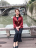 俞兆林媽媽外套春裝國風(fēng)中年女裝民族風(fēng)2025年新款媽媽裝50-60歲洋氣女 紅色上衣+黑色背心+褲 3XL [115-130斤] 曬單實拍圖