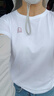 喬丹短袖t恤女裝2026夏季半袖白色T恤打底衫運動(dòng)服休閑服飾上衣女士 白色-棉滌 S 曬單實(shí)拍圖