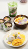 WCZ日本高端酸奶碗椰子燕麥木碗椰子殼碗沙拉麥片甜品水果早餐餐具 椰子碗(帶底座)*2 +椰木勺*2 曬單實拍圖