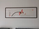 探時(shí)光臥室床頭裝飾畫(huà)臥室掛畫(huà)主臥1.8米床壁畫(huà)客廳畫(huà)沙發(fā)背景畫(huà)高級感 齊白石荷花 180*60cm（輕奢高級感） 實(shí)木框+油畫(huà)布+有機玻璃 曬單實(shí)拍圖