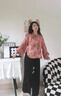 布符（Cloth Fu）布符2025年夏季新品旗袍領(lǐng)手工一字扣旗袍上衣女裝復(fù)古顯瘦氣質(zhì)款 粉真絲 M 曬單實拍圖
