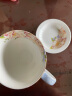 品来运陶瓷马克杯家用欧式喝水杯子带盖骨瓷咖啡杯大容量早餐牛奶杯 蓝色妖姬皇室杯+勺（300ml） 实拍图