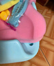貝昔嬰兒洗澡網(wǎng)海綿墊寶寶洗澡網(wǎng)兜新生兒浴盆浴架通用浴床游泳館浴墊 粉色【5.5cm升級加厚款】 曬單實(shí)拍圖