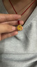 中國黃金（CHINA GOLD）蛇盤兔黃金吊墜足金生肖蛇項鏈本命年七夕情人節(jié)禮物送女朋友老婆 【京速達(dá)】蛇盤兔吊墜-圓扣 約0.5g【贈銀鏈】 曬單實拍圖