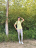 KOLON SPORT/可隆SECO POLO衫 女子吸濕速干T恤防曬UPF50+抗菌短袖 LKPT5MT826-YG 黃綠色 L 170/92A 曬單實(shí)拍圖