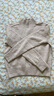 衣香麗影【無(wú)縫一體】100%羊毛針織衫女秋冬款慵懶風(fēng)上衣 卡其 M 曬單實(shí)拍圖