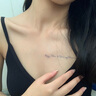 凌云鶴紋身貼防水持久男士草本洗不掉字母仿真暗黑系紋身貼紙 英文紋身貼【2大60小共 62張 】【干爽親膚，防水持久】 曬單實拍圖