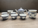 景德鎮(zhèn)陶瓷高端茶壺茶具套裝手繪青花玲瓏瓷家用辦公室泡茶喝茶杯禮盒裝 （蝶戀花）茶壺茶具套裝禮盒裝 曬單實(shí)拍圖