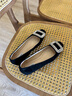 NINE WEST/玖熙復(fù)古法式方口鉆扣平跟女單鞋 NH465006SK 黑色37 曬單實(shí)拍圖