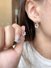 曉色逐夢(mèng)星河純銀耳釘女高級感小眾獨特月亮耳環(huán)耳飾生日禮物送女友 H462耳飾三件套 曬單實(shí)拍圖