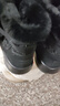 斯凱奇（Skechers）秋冬女鞋雪地靴中筒靴144133 黑色/灰色/BKGY 38  曬單實(shí)拍圖