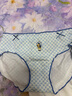 TEENIE WEENIE小熊內褲女士2025春夏季新款卡通可愛(ài)舒適三角7A抗菌襠短褲女生 小熊印花+田園藍格+嬰兒藍】 3條 M 曬單實(shí)拍圖