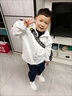 G.DUCKKIDS童裝男童外套春秋季新款兒童夾克衫中大童小男孩百搭上衣學(xué)生秋裝 白色 130碼建議8-9歲【115-125cm】 曬單實(shí)拍圖