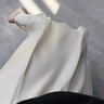 雅格羅伊重磅真絲半身裙桑蠶絲半截裙新款女夏季顯瘦A字裙包臀中長(cháng)裙緞面 香檳色 XL120－135斤 均碼 曬單實(shí)拍圖