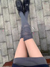 浪莎防勾絲絲襪女夏季超薄款光腿神器裸感自然連褲襪黑絲菠蘿襪打底褲 自然膚 2雙 均碼 任意剪防勾絲空姐襪 曬單實(shí)拍圖