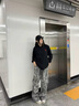 斯睿霖NOONOZ扎染迷彩做舊工裝褲男秋季闊腿歐美高街嘻哈褲子街頭休閑褲 迷彩 M 曬單實(shí)拍圖