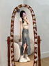 DALEY MODE不規(guī)則半身牛仔開叉長(zhǎng)裙女春高腰a字包臀魚尾顯瘦裙子夏 做舊色 L 曬單實(shí)拍圖