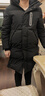巴拉巴拉童裝兒童羽絨服男童外套女童寶寶年冬裝大絨被親子裝時(shí)尚 靜謐黑-90001-番鴨絨 160 曬單實(shí)拍圖