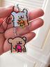 芒果火龍線(xiàn)條小狗亞克力手機掛飾 火龍果小黃狗【1個(gè)】 曬單實(shí)拍圖
