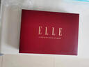 ELLE100%羊毛蛇年男女圍巾女士冬季保暖送禮圍脖年會(huì)圍巾禮盒本命年 克萊因藍(lán) 曬單實(shí)拍圖