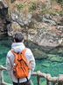 萊樞匯登山包戶外背包雙肩包輕便徒步旅行防水包電腦背包女大學(xué)生書包 橙色【背含拉桿箱固定帶】 曬單實(shí)拍圖