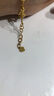 京東京造足金小桃花黃金轉(zhuǎn)運珠手繩 生日禮物情人節(jié)禮物送女友老婆≥0.95g 曬單實拍圖