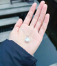 老鳳祥雅韻珍珠銀項鏈女?huà)寢尶铈i骨鏈結婚紀念日禮物送媽媽婆婆長(cháng)輩生日 次日達*足銀雅韻珍珠項鏈 曬單實(shí)拍圖