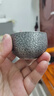 銀器時(shí)代純銀999品茗杯荒地紋抗氧化品茗杯家用主人杯全銀純手工茶杯子 50克+證書70ml 曬單實(shí)拍圖