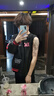 魯雅爾美式潮流重工刺繡pu皮拼接夾克男女春秋季百搭棒球服外套高街上衣 黑色 XL 曬單實(shí)拍圖