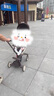 寶寶好v18溜娃神器輕便折疊雙向遛娃車(chē)可坐可躺高景觀(guān)嬰兒推車(chē) v18奶茶色+三件套 曬單實(shí)拍圖