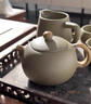 泱青韻宜興紫砂壺手工泡茶壺吳榮華茶壺具套裝豆青砂西施290cc 豆青砂西施壺 曬單實(shí)拍圖