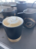 MHW-3BOMBER轟炸機CERA系列咖啡杯 高檔精致陶瓷杯意式拿鐵杯 拉花咖啡杯子 CERA系列-黑色-240ML 曬單實拍圖