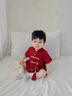 G.DUCK KIDS小黃鴨童裝嬰兒衣服夏季薄款新生兒連體衣男女寶寶中國風(fēng)周歲衣服紅色66cm 66建議1-3個(gè)月10斤-13斤 曬單實(shí)拍圖