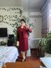 紫魅俏2025年秋冬季婚禮媽媽裝時尚端莊中老年女裝大碼兩件套連衣裙套裝 長袖套裝 M (建議100斤以下) 曬單實拍圖