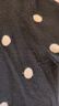 科蒙博卡秋冬季波點(diǎn)長(cháng)袖純羊絨衫女溫柔甜美針織毛衣 午夜黑 2XL 曬單實(shí)拍圖