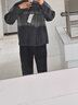 安初夏牛仔夾克外套男士休閑套裝春秋季新款寬松衣服男裝帥氣一整套搭配 黑色三件套 XL 曬單實(shí)拍圖