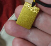 京工美作古法工藝黃金平安無事牌足金999父親節(jié)禮物女友男友生日禮物約10g 曬單實拍圖
